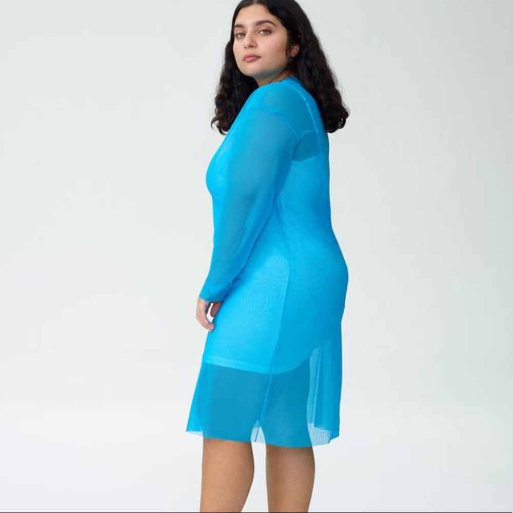Universal Standard Thames Fog Dress Blue XSP/10-12